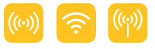 Iconen van wifi-symbolen