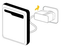 Branchement d'un Mobile Coverage Extender via un cordon d'alimentation avec adaptateur