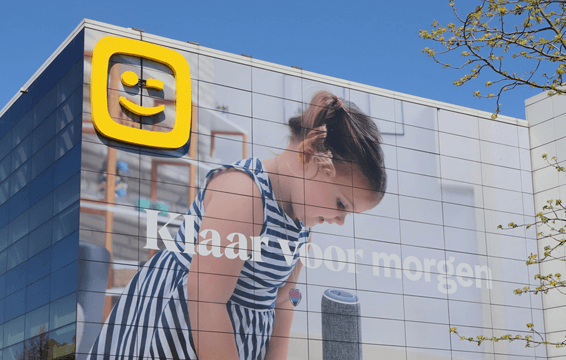 Buitenkant Telenet gebouw in Mechelen