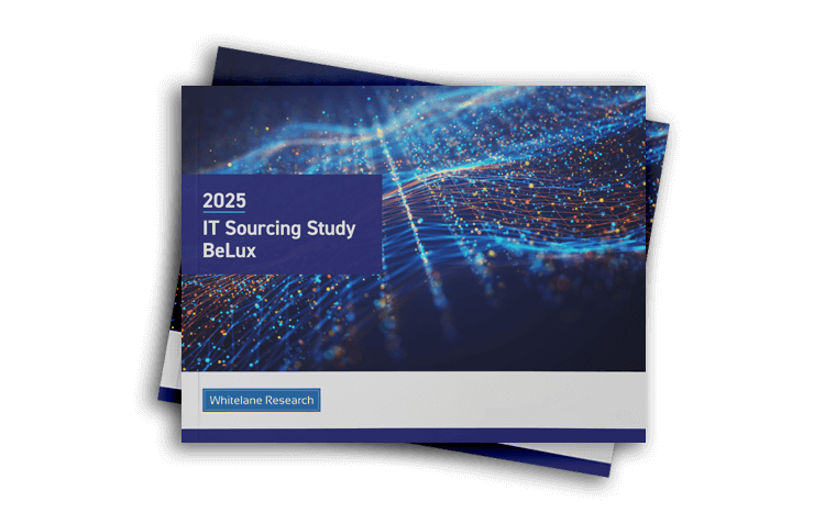La couverture de Whitelane Research - 2025 IT Sourcing Study – BeLux 