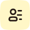 Gebruiker en lijst icon: Jij behoudt de controle