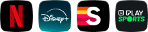 Netflix, Disney+, Streamz en Play Sports