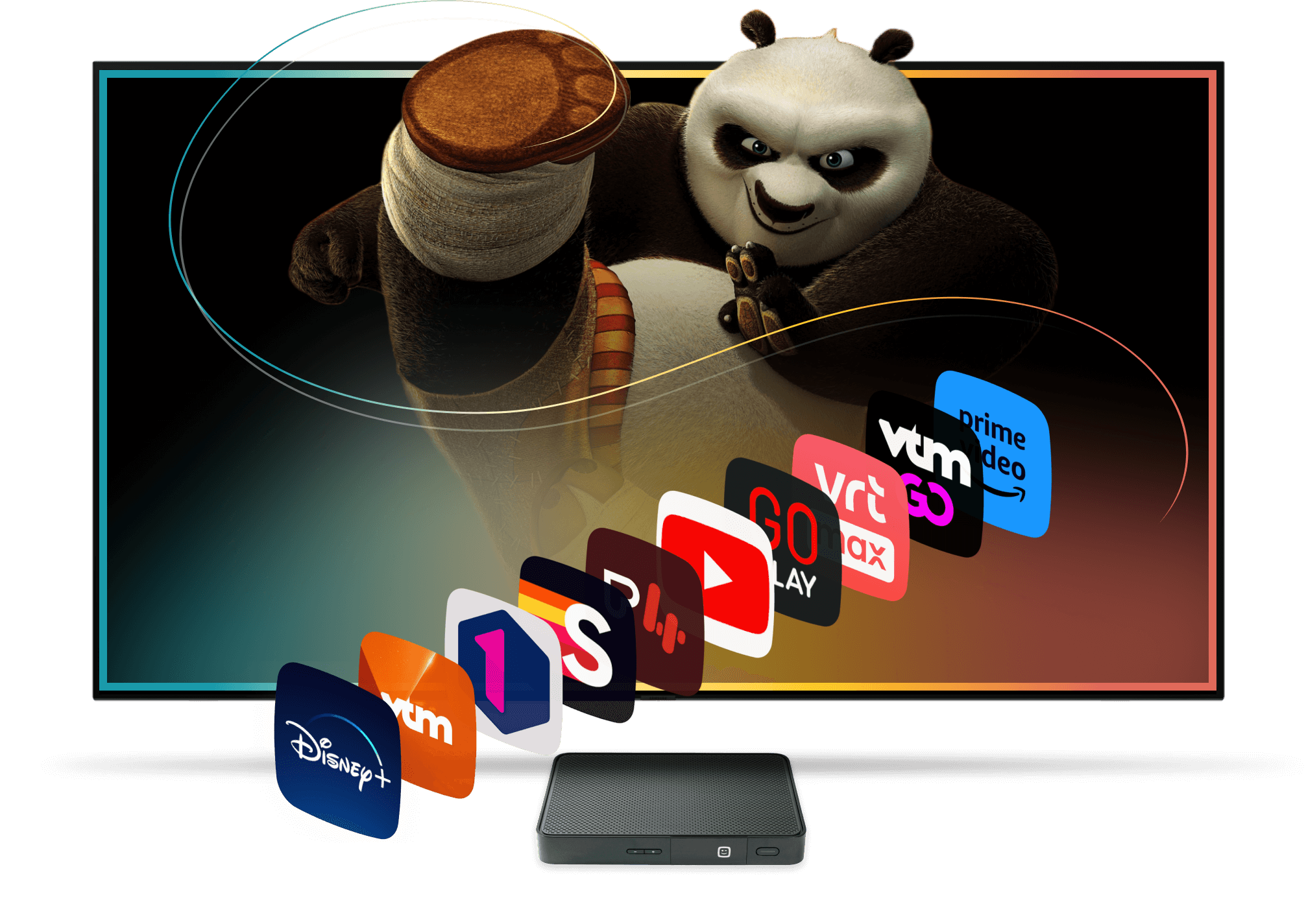 Kung Fu Panda op de achtergrond van ons TV aanbod