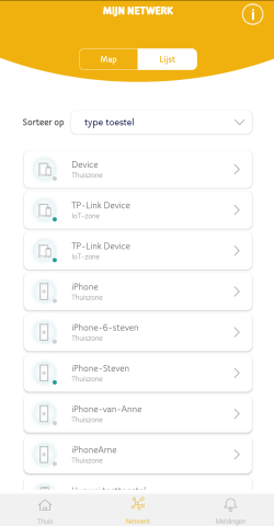 screenshot 1 netwerkscherm