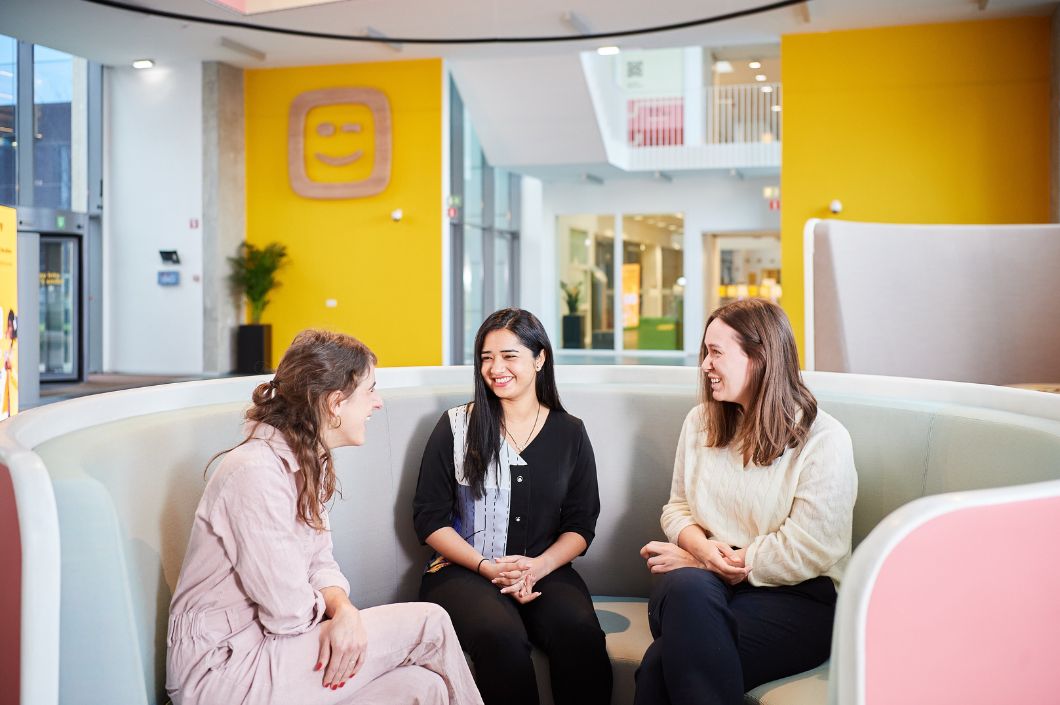 Female colleagues in headquarters