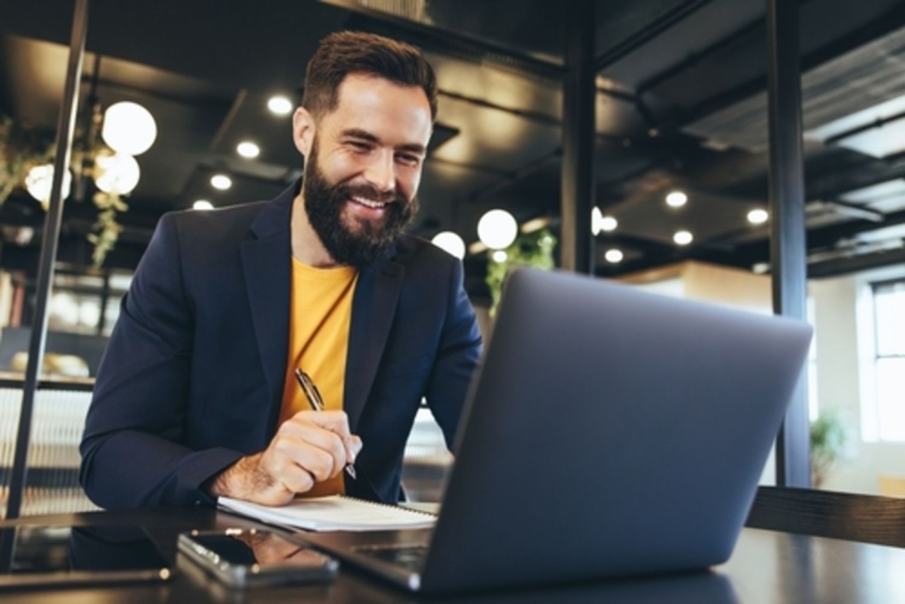 Business man with beard
