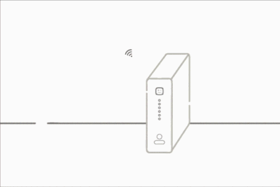 GIF sur lequel un modem n’est pas caché derrière une armoire ou un siège