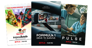 Astrix & Obelix, Formula 1: Drive to survive en Pulse op Netflix bij Telenet